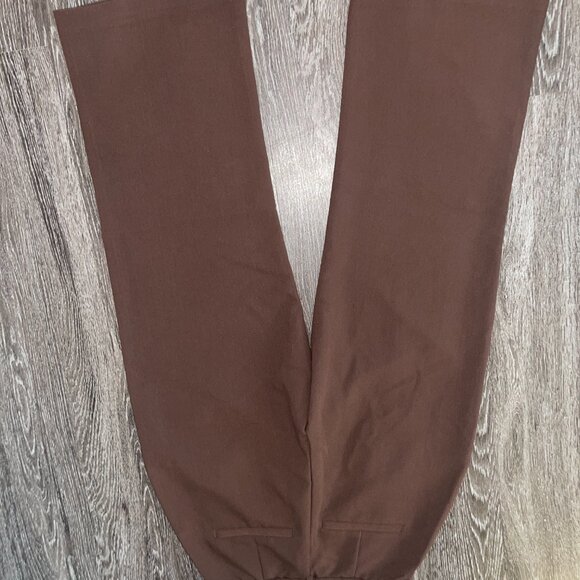 Abercrombie & Fitch Chocolate Brown Sloan Wide Leg Work Pant - Picture 5 of 5